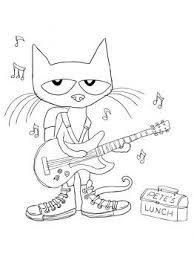 Pete The Cat Rocking In My School Shoes Coloring Page Super Coloring Pete The Cat Shoes Pete The Cat Cat Coloring Page