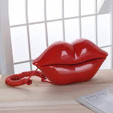 Lip Telephone Movie Room Decor Vintage Gifts Vintage Phones