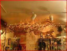 Grapevine On Ceiling With White Lights Grapevine Garland Decor Window Garland