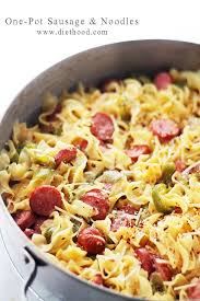 More images for butterball turkey sausage recipes » One Pot Turkey Sausage And Noodles Recipe Easy Quick Dinner Idea