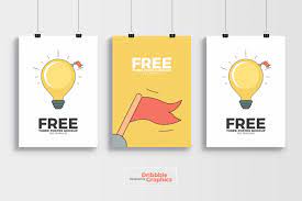 Download Free 3 Poster Mockup Psd Template On Behance