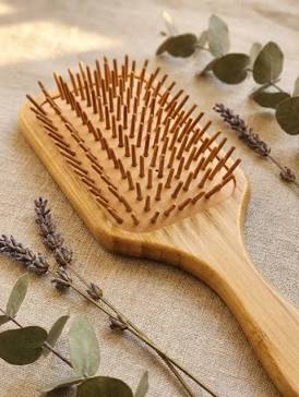 100% Natural Bamboo Paddle Brush, AI generated