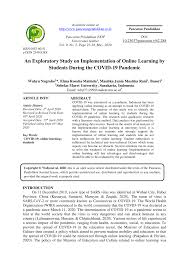 2 mb download aplikasi rab (semi otomatis) size: Pdf An Exploratory Study On Implementation Of Online Learning By Students During The Covid 19 Pandemic