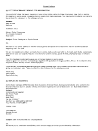 The position of an office secretary is purely administrative in nature with some clerical work involved. Formal Letters Samples