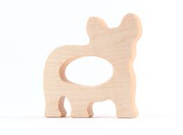 What i mean with it is, that during this it is very important that during the french bulldog puppy teething time you have plenty of chew toys available for your puppy. French Bulldog Natural Wood Teether For Baby An Organic Etsy Toys By Age Smiling Tree Toys Wood Teething Toys