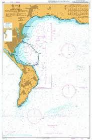 British Admiralty Nautical Chart 2255 Approaches To