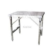 Work table atau meja stainless adalah meja digunakan sebagai tempat persiapan untuk proses pengolahan makanan. Bravo 36 X 30 Inch 1 Tier Commercial Heavy Duty Portable Foldable Adjustable Dining Banquet Night