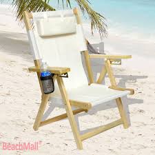 Deluxe 5 Pos Wood Beach Lawn Chair Beachmall Com 67 99 Beach Chairs Wooden Beach Chairs Chair