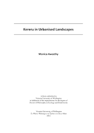 Kereru in Urbanised Landscapes