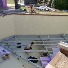 installation d un fond mobile piscine amenagement paysager piscine terrasse piscine