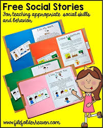 Free Printable Social Stories Worksheets Free Printable Folder Stories Simple One Page Social In 2020 Teaching Social Skills Social Stories Social Skills