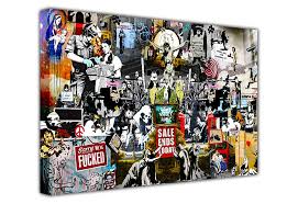 Making it very easy to find good quality unique canvas for your wall space. Large Banksy Print Canvas Collage Prints Mix Graffiti Best Of Banksy Collection Wall Art Landscape Pictures Buy Online In Czech Republic At Czech Desertcart Com Productid 49361153