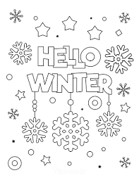 On this page you'll find a large collection of seasonal coloring sheets, from cute winter animals, to snowy winter scenes and fun winter sport pictures, there are so many to choose from! 92 Best Winter Coloring Pages Free Printable Downloads