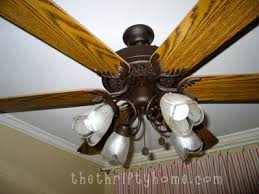 Spray Painting A Ceiling Fan And Clock Painting Ceiling Fans Ceiling Fan Brass Ceiling Fan