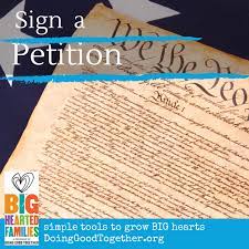 Maybe you would like to learn more about one of these? Sign A Petition Doing Good Together
