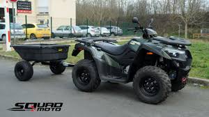 Quad Utilitaire Kymco Avec Remorque Pour Le Travail Remorque Quad Quad Ile De France