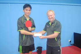 Goulburn Table Tennis Club's Richie Jiang receives Goulburn Workers Sports  Council Val Finley Junior Sports Fund