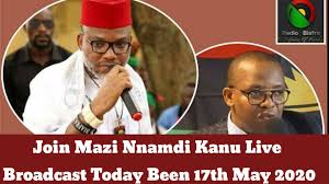 Whether you like it or not, it doesn't matter. Join Mazi Nnamdi Kanu Live Broadcast Today Been 17th May 2020 Politics Nigeria