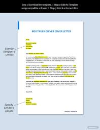Free Box Truck Driver Cover Letter Template Word Doc Apple Mac Pages Google Docs Letter Template Word Cover Letter Template Letter Templates