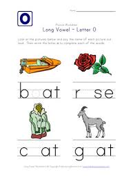 Long o worksheets and activities: Long Vowel O Worksheet All Kids Network