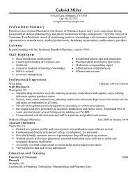 Professional Pharmacist Resume Examples Pharmaceutical Livecareer