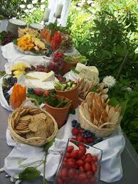 I Like Pieces Of This The Huge Brie Wheel For Example Love It I D Live To Have A Couple Brie Wedding Buffet Food Wedding Reception Food Outdoor Buffet