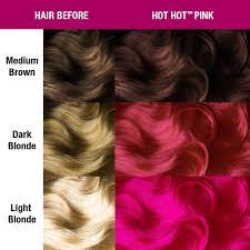 Start a small distance from the roots, brushing the dye onto each strand of hair and working your way down to the ends. Hot Hot Pink Classic High Voltage Tish Snooky S Manic Panic