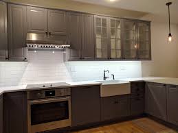 The toekick will be grey, stainless steel appliances, tall pantry new. Hoboken Ikea Kitchen Makeover In Bodbyn Gray Basic Builders