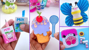 ‪13 DIY Miniature Crafts Idea / Easy Craft Ideas / school hacks / mini craft  / how to make / craft - YouTube‬‏