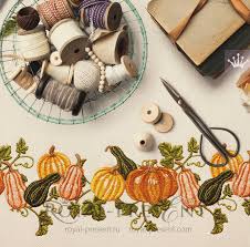 Automatic mattress border mark and cut machine. Pumpkins Border Machine Embroidery Design 4 Sizes Royal Present Embroidery