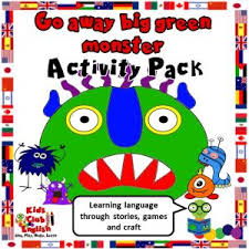 How can we infuse core vocabulary teaching throughout the preschool routine? Go Away Big Green Monster Kids Club English