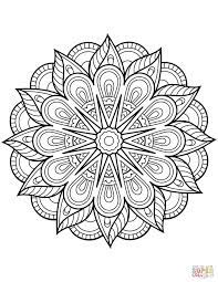This collection includes mandalas, florals, and more. Flower Mandala Coloring Page Free Printable Coloring Pages With Coloring Home