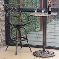 34 Off Outdoor Pub Bistro Cast Aluminum Round Bar Table Vintage Garden Furniture Round Bar Table Bar Table Outdoor Patio Furniture Sets