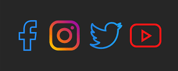 Facebook Instagram Twitter Youtube Collection Of Popular Social Media Logo Black Background Editorial Vector Kyiv Ukraine May 13 2020 Buy This Stock Vector And Explore Similar Vectors At Adobe Stock Adobe Stock Black facebook logo, computer icons social media youtube facebook messenger, social six facebook, instagram, snapchat, twitter, whatsapp, and linkedin logos, social media. collection of popular social media logo