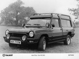 Chrysler Talbot Simca Matra Rancho Matra Rancho Chrysler