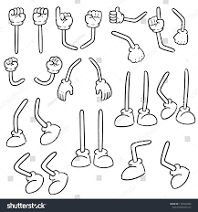 Vector Set Cartoon Arm Cartoon Leg Stock Vector Royalty Free 1187644954 Cartoon Style Drawing Cartoon Legs Doodle People