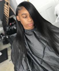 Side Part Leave Out Sew In Sew In Hairstyles Flat Iron Hair Styles Sew In Straight Hair