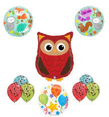 Make your own owl baby shower decorations i love baby shower decorations that you can make yourself. Woodland Creatures Birthday Party Supplies Baby Shower Owl Balloon Bouquet Decorations Walmart Com Walmart Com
