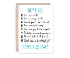 You wouldn't be here without him, so make dad's day with a personalized birthday card! Dad Birthday Card Funny Dad Card Daddy Card Dad Joke Etsy