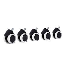 It lets you perform a variety of activities to save the floor and also room space. My Sit Spare Parts Castros For Hard Flooring For Office Chairs Set Of 5 In Black White Ma Trading Eu Cheap Prices For Baby Child Office Diy Garden Sports More
