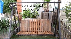 It adds a special uniqueness to a space that's always riddled with this outdoor space is reminiscent of a canopy bed frame but with more area and more places to rest! Swing Bench Rebuild Youtube