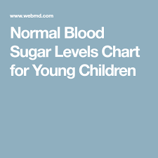 blood sugar levels for young children normal blood sugar