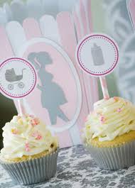 Striped decorations (like signs, straws a unique and memorable homemade baby shower decoration idea is to create a feature display. Kara S Party Ideas Pink Gray Princess Girl Themed Baby Shower Party Planning Ideas Decorations