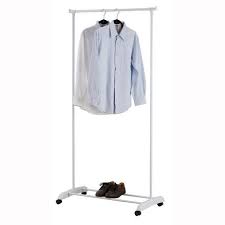 Some are freestanding and compact while others install into a closet space or have a stand and support structure. Mainstays Single Rod Garment Rack Walmart Canada