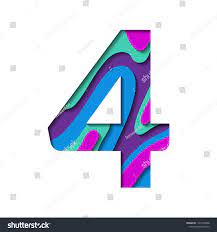 Play 26 relaxing game levels featuring the capital letters of the alphabet in this bubble fidget game. Alphabet Paper Cut Number Four Letter Stock Vector Royalty Free 1121638058 Shutterstock