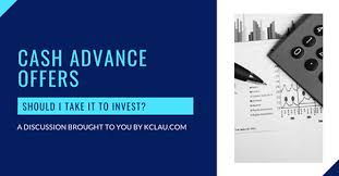 Should You Take Cash Advances Investing Cash Advance Money Saving Tips
