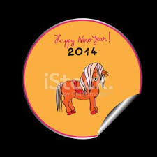 Most relevant best selling latest uploads. Happy New Year Horse Sticker Clipart Image