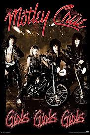 Motley Crue Girls Girls Girls Poster 24 X 36 In 2020 Girl Posters Motley Crue Poster Motley Crue