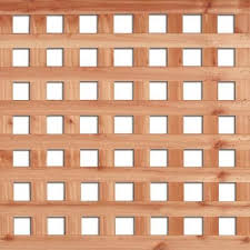 Cedar 4 Feet X 8 Feet Western Red Cedar Square Lattice Home Depot Canada Square Lattice Pergola Decorations Lattice