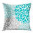 Teal And Grey Throw Pillows